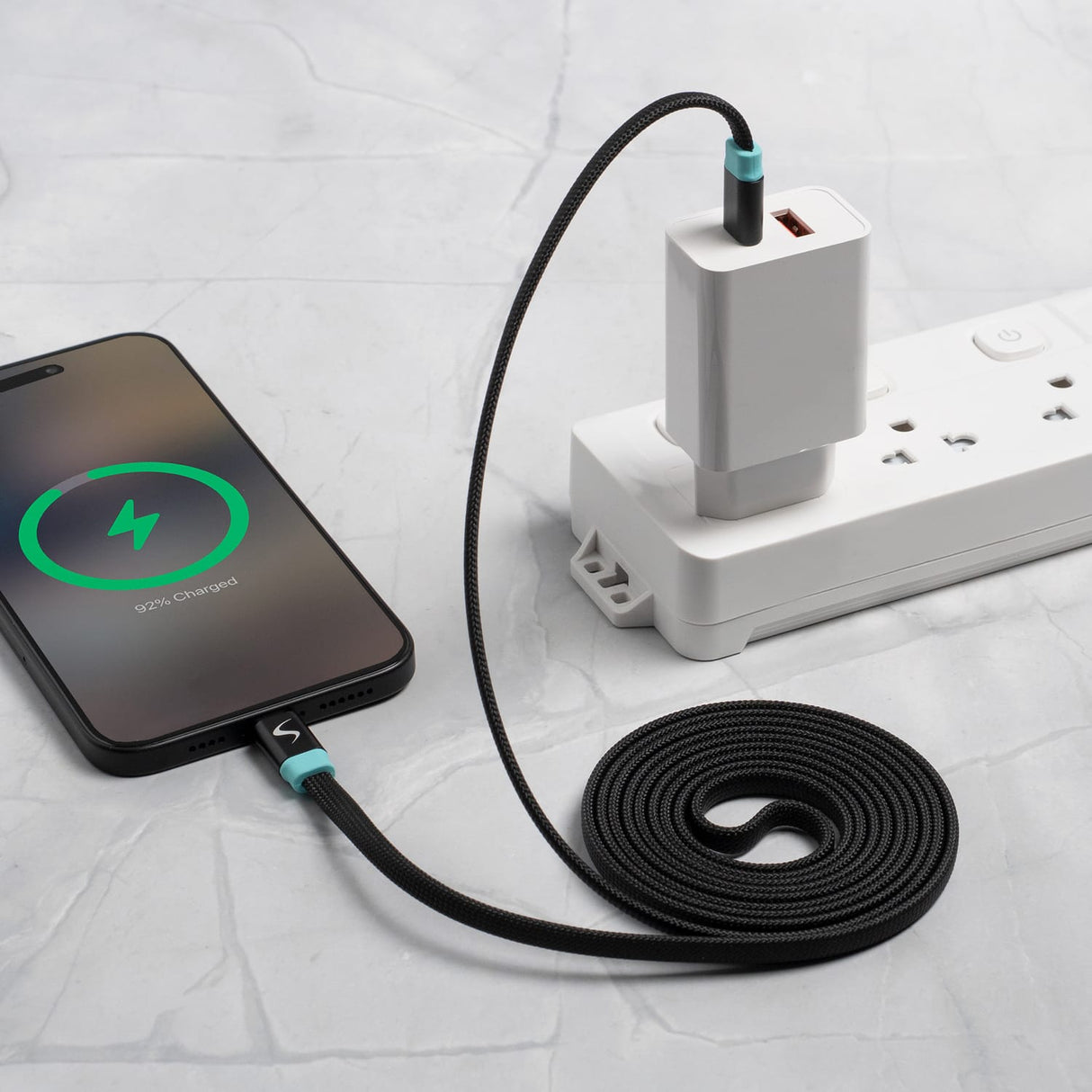 Scapade MagLink C USB-C to USB-C Magnetic Flat Cable with 60-Watt PD Fast Charging, 6.5 Ft.