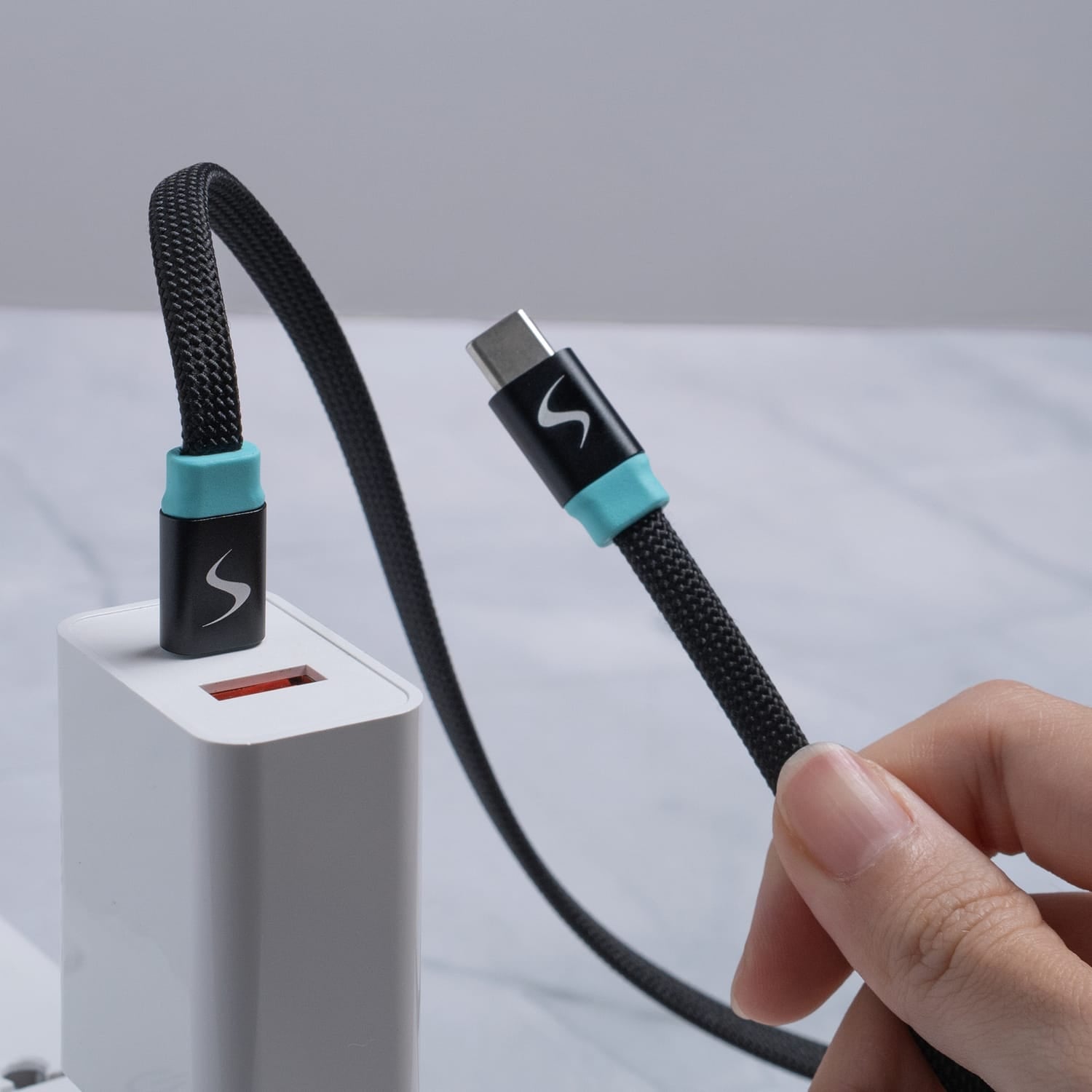 Scapade MagLink C USB-C to USB-C Magnetic Flat Cable with 60-Watt PD Fast Charging, 6.5 Ft.