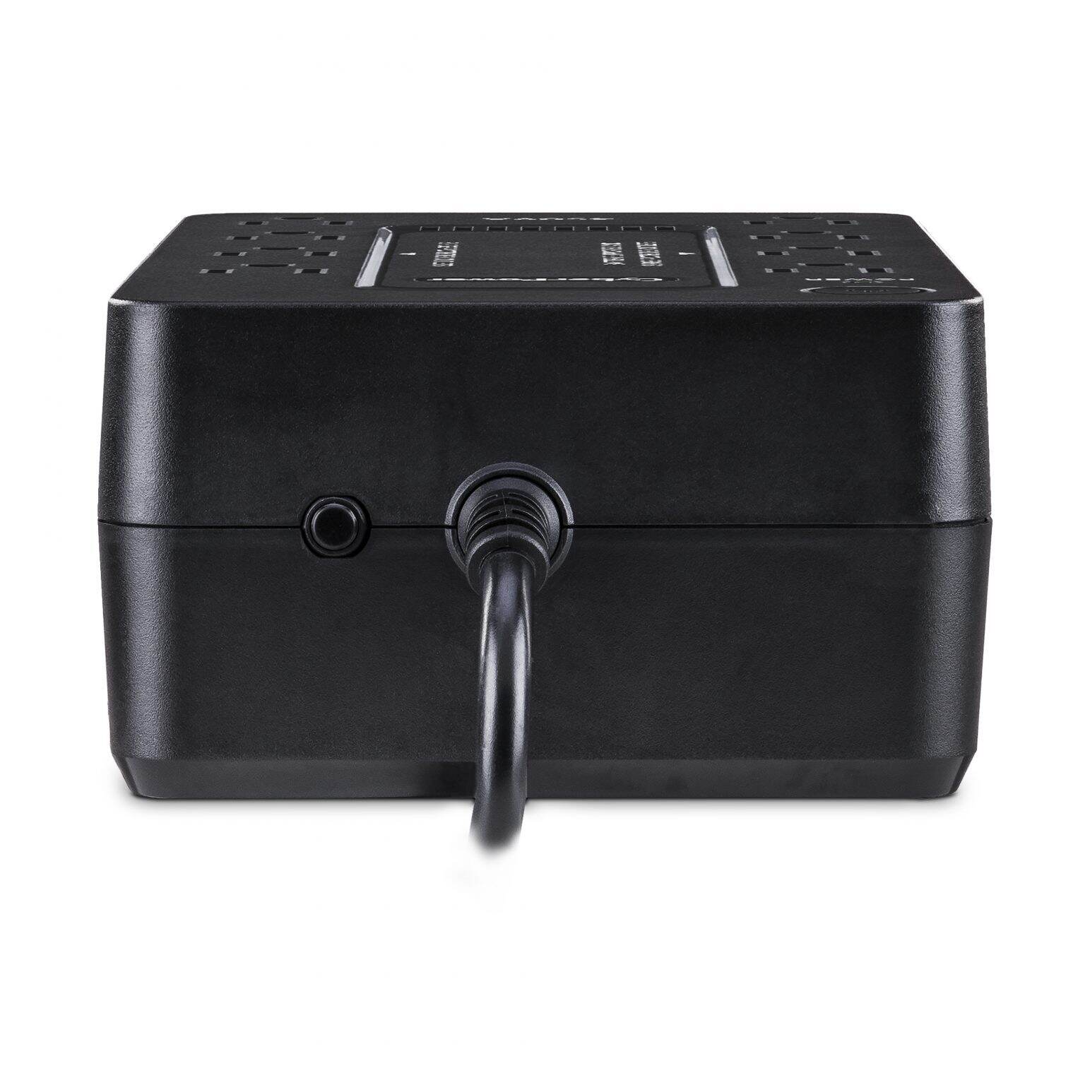 CyberPower 450VA/260W Battery Backup UPS System with 8 Outlets, Black - Certified Refurbished