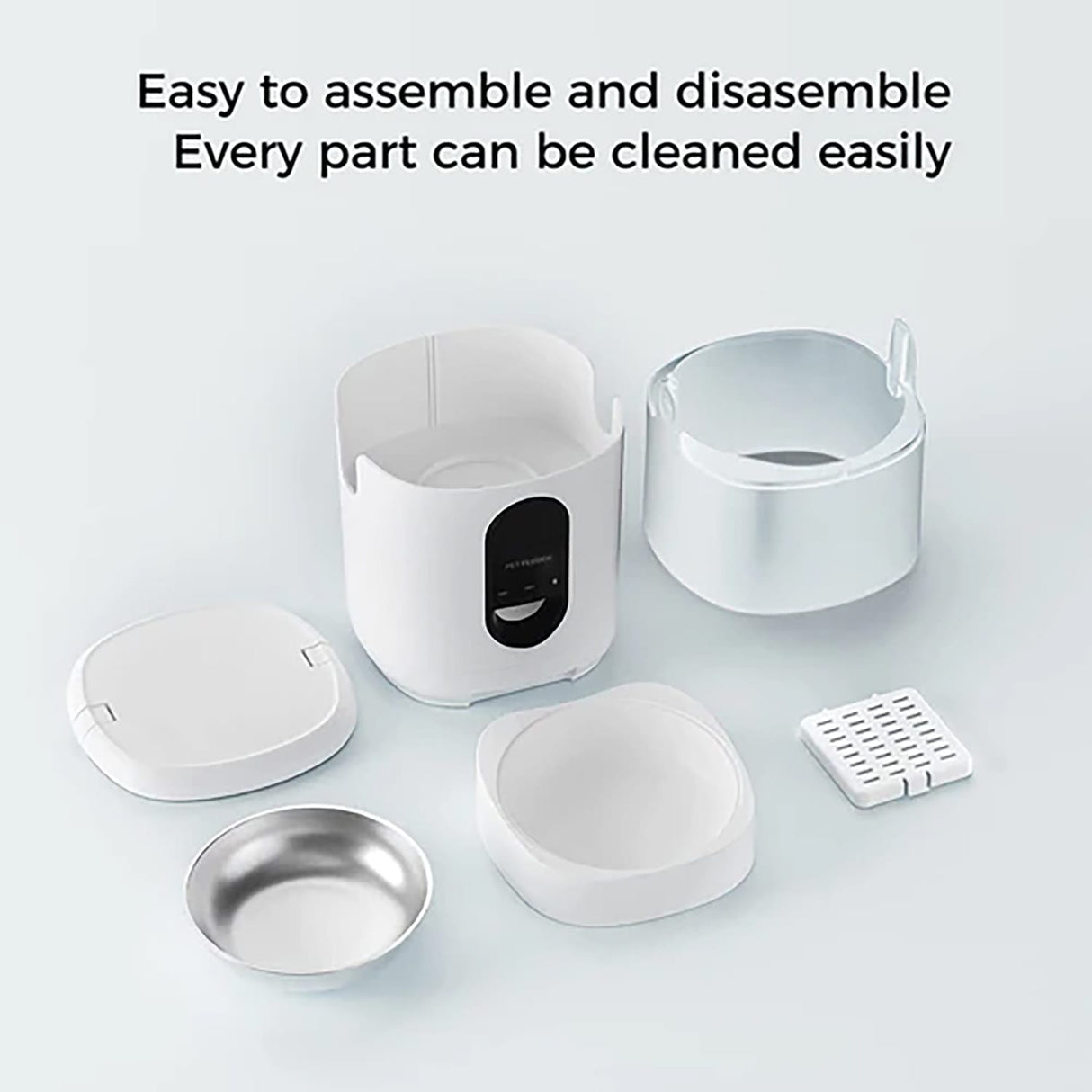 eco4life Wi-Fi 5.45-Qt. Smart Dry-Food Pet Feeder with Stainless Steel Bowl, SC-PF200