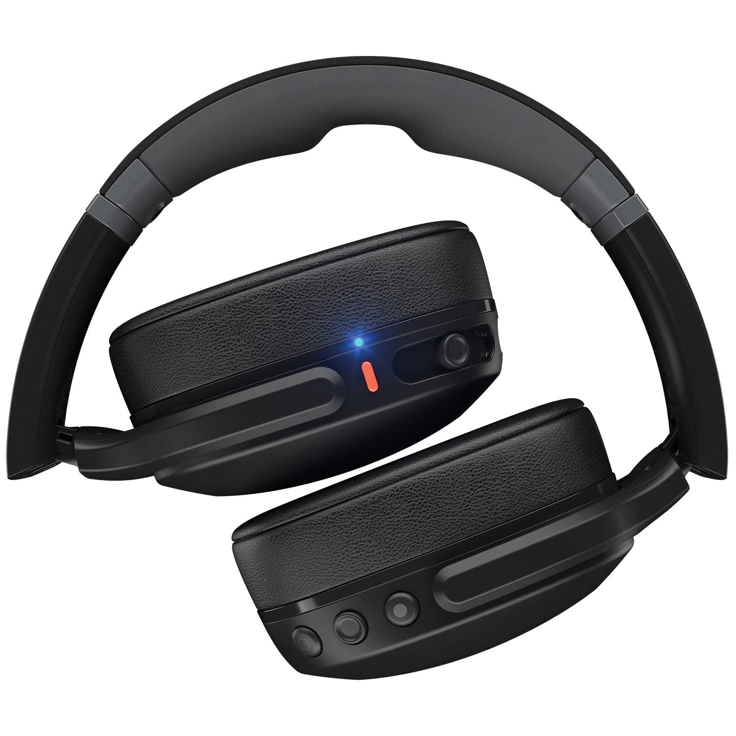 Skullcandy Crusher Evo Sensory Bass Bluetooth Flat-Folding Over-Ear Headphones with Mic and 3.5-mm Aux Input, up to 40 Hours of Play Time, Black