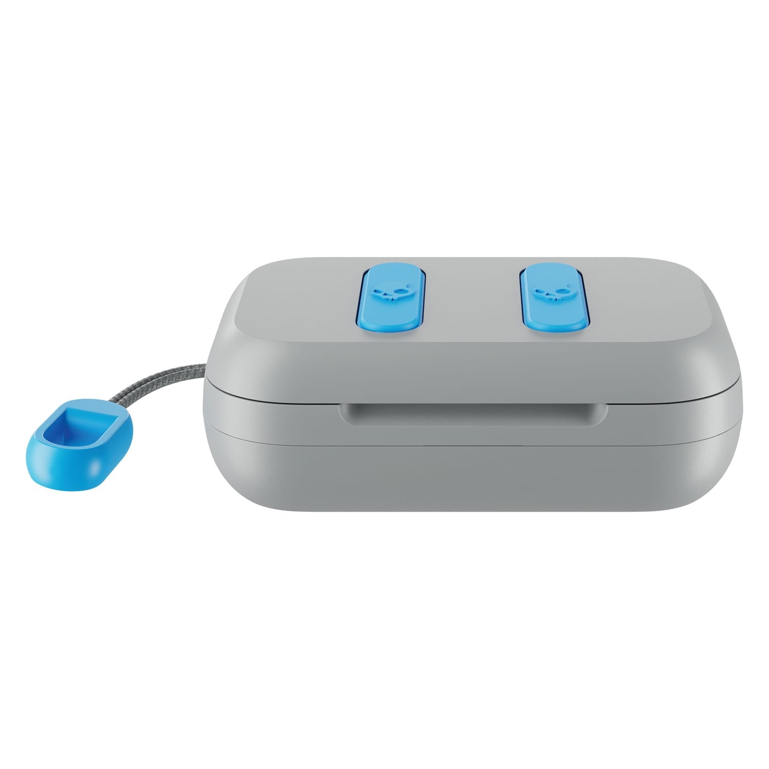 Skullcandy Dime True 2 TWS Bluetooth In-Ear Earbuds with Mic and Charging Case, up to 12 Hours Play Time, IPX4 Sweat-Resistant, Light Gray/Blue