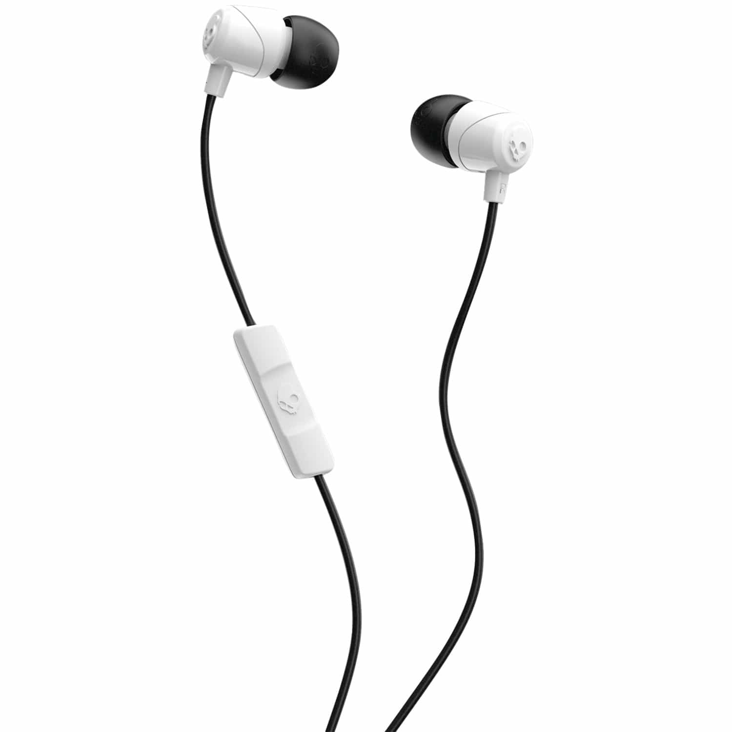 Skullcandy Jib Wired In-Ear Earbuds with In-Line Mic and 3.5-mm Connector, White