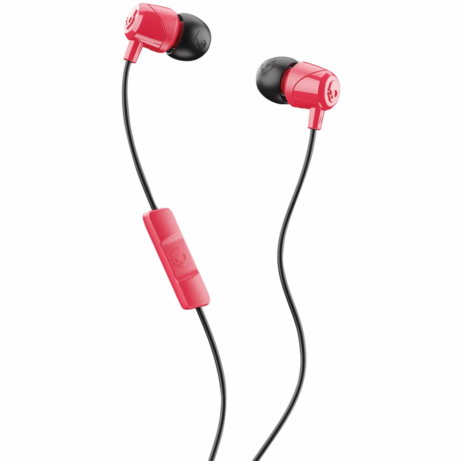 Skullcandy Jib Wired In-Ear Earbuds with In-Line Mic and 3.5-mm Connector, Red