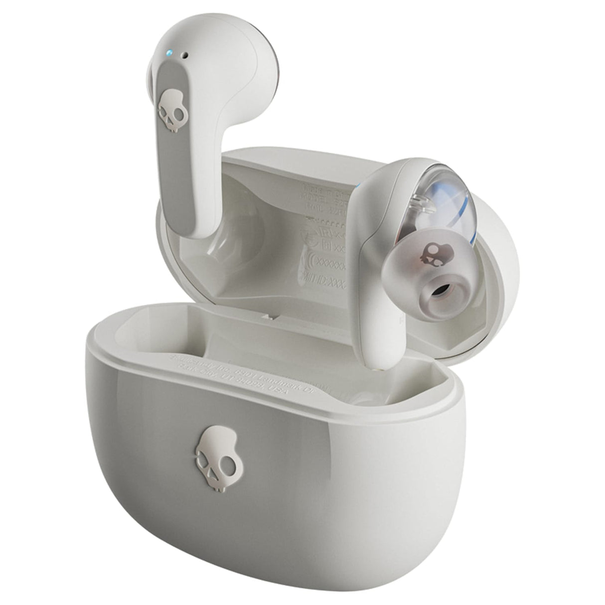 Skullcandy Rail ANC TWS Bluetooth In-Ear Earbuds with Mics and Charging Case, up to 38 Hours Play Time, IPX4 Sweat/Water-Resistant, Bone