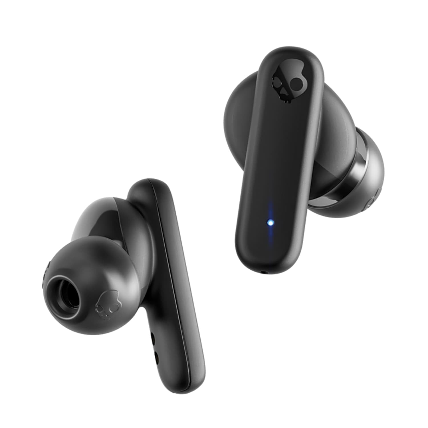 Skullcandy Smokin’ Buds TWS Bluetooth In-Ear Earbuds with Mic and Charging Case, up to 20 Hours of Play Time, IPX4 Sweat-Resistant, True Black