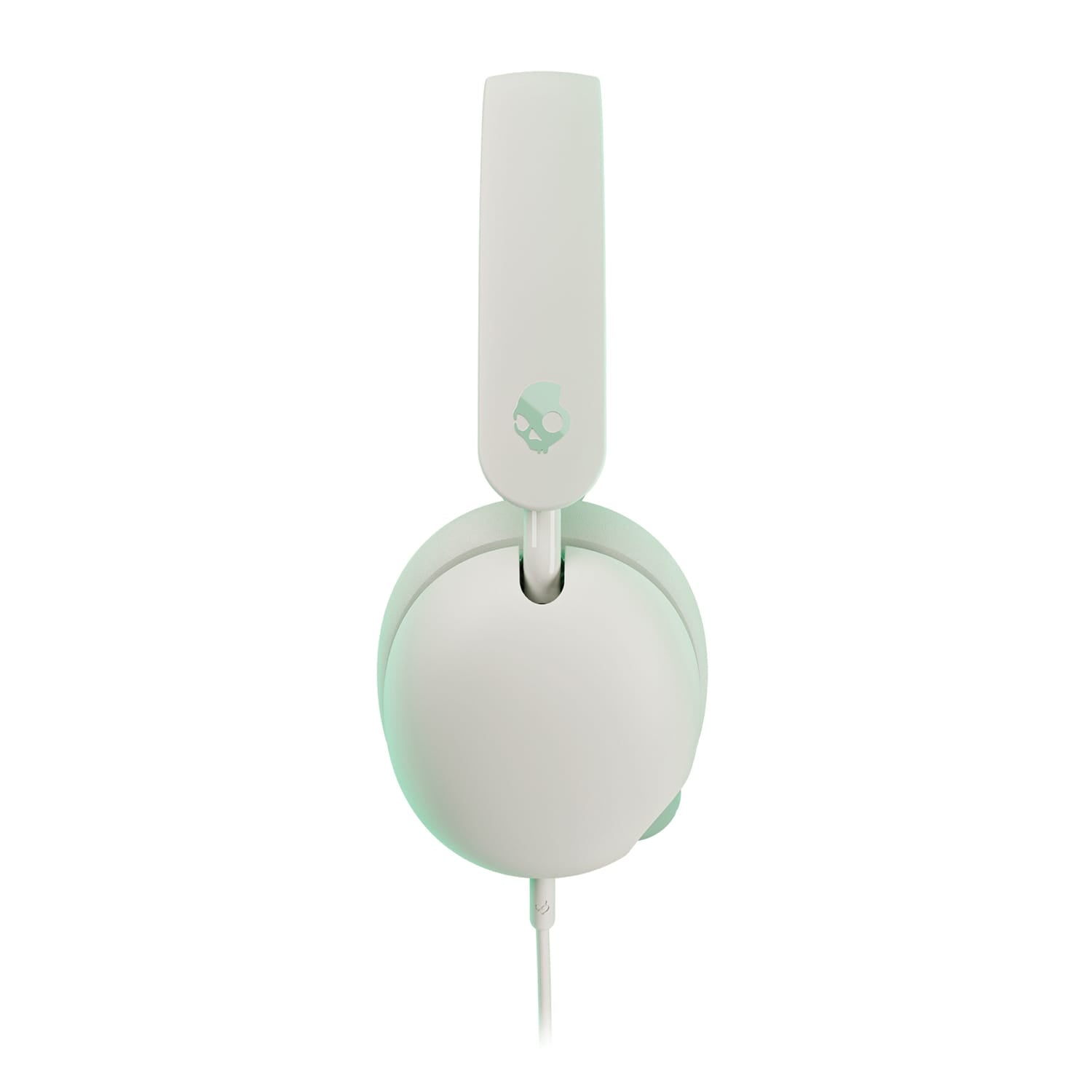 Skullcandy Grom Wired Kids Folding Over-Ear Headphones with Mic, Shareable Audio Port, and 3.5-mm Connector, Volume Limited, Bone Seafoam