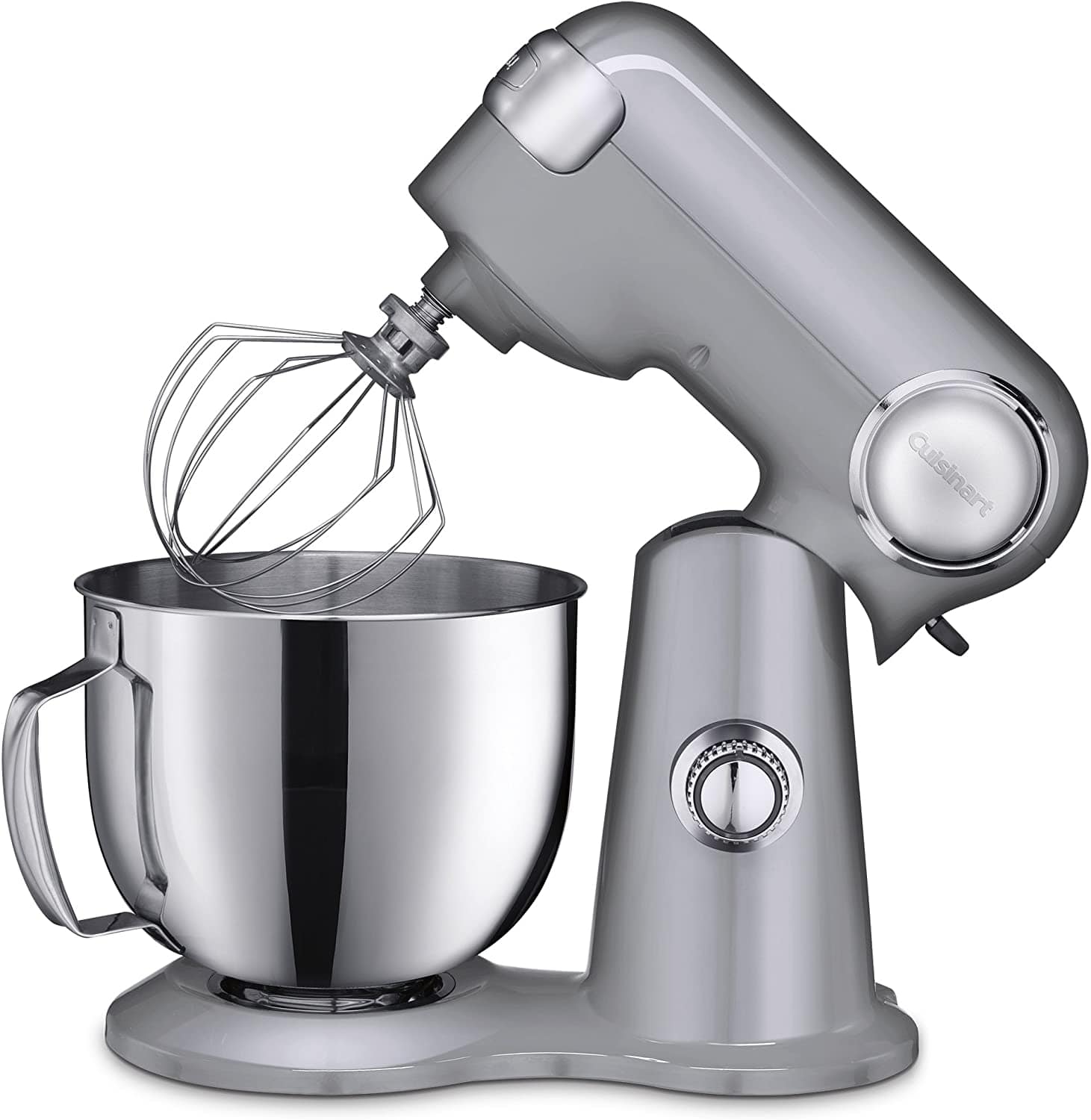 Cuisinart 5.5-Quart Stand Mixer, Brushed Chrome, Silver Lining - Certified Refurbished