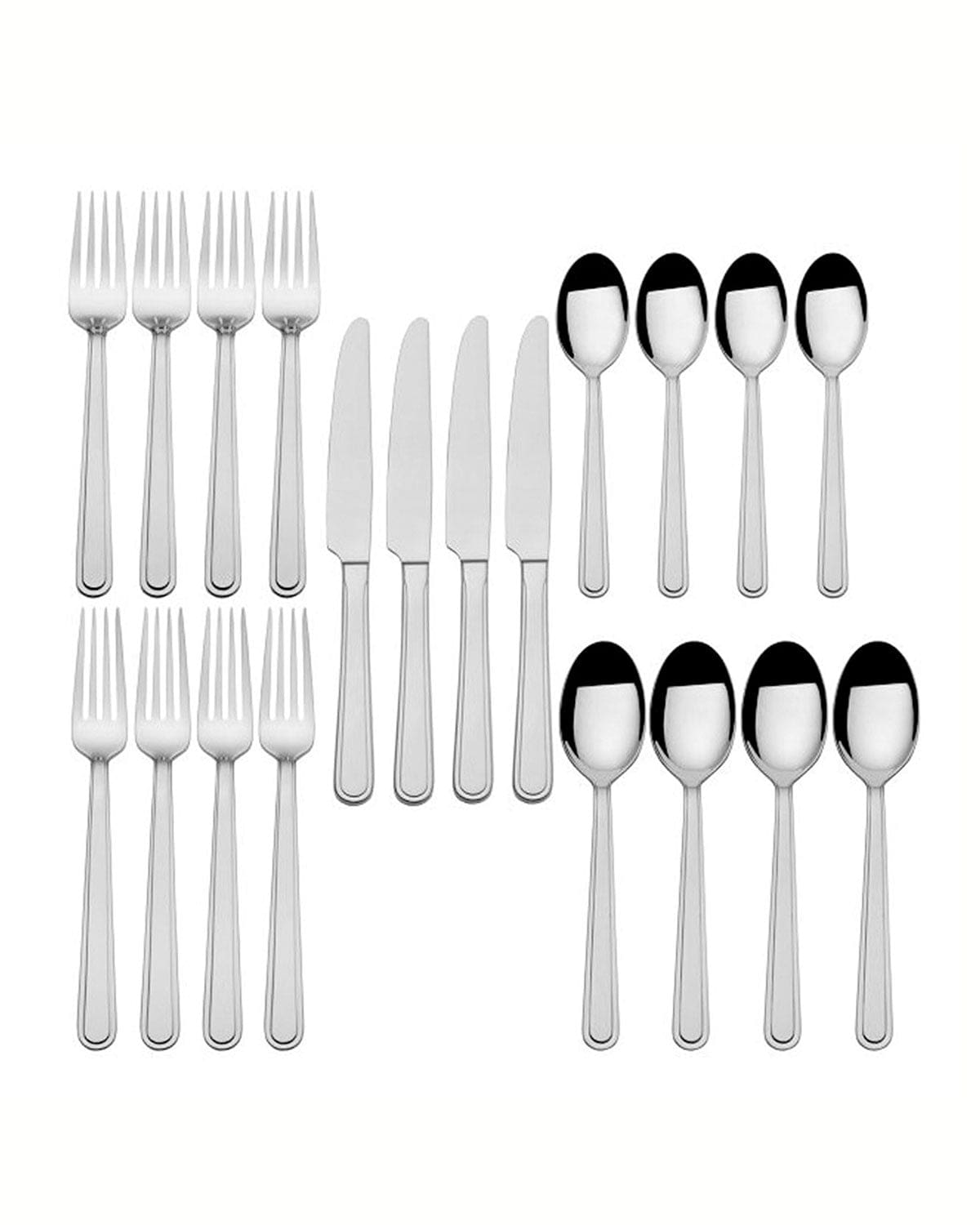 Studio Nova Metro 20 Piece Flatware Set, Stainless Steel