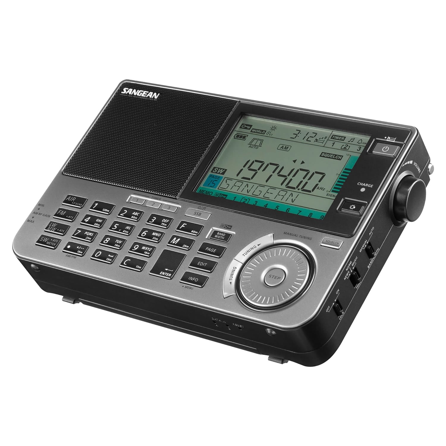 Sangean ATS-909X Ultimate Multi-Band FM/SW/MW/LW/Air World Receiver Radio