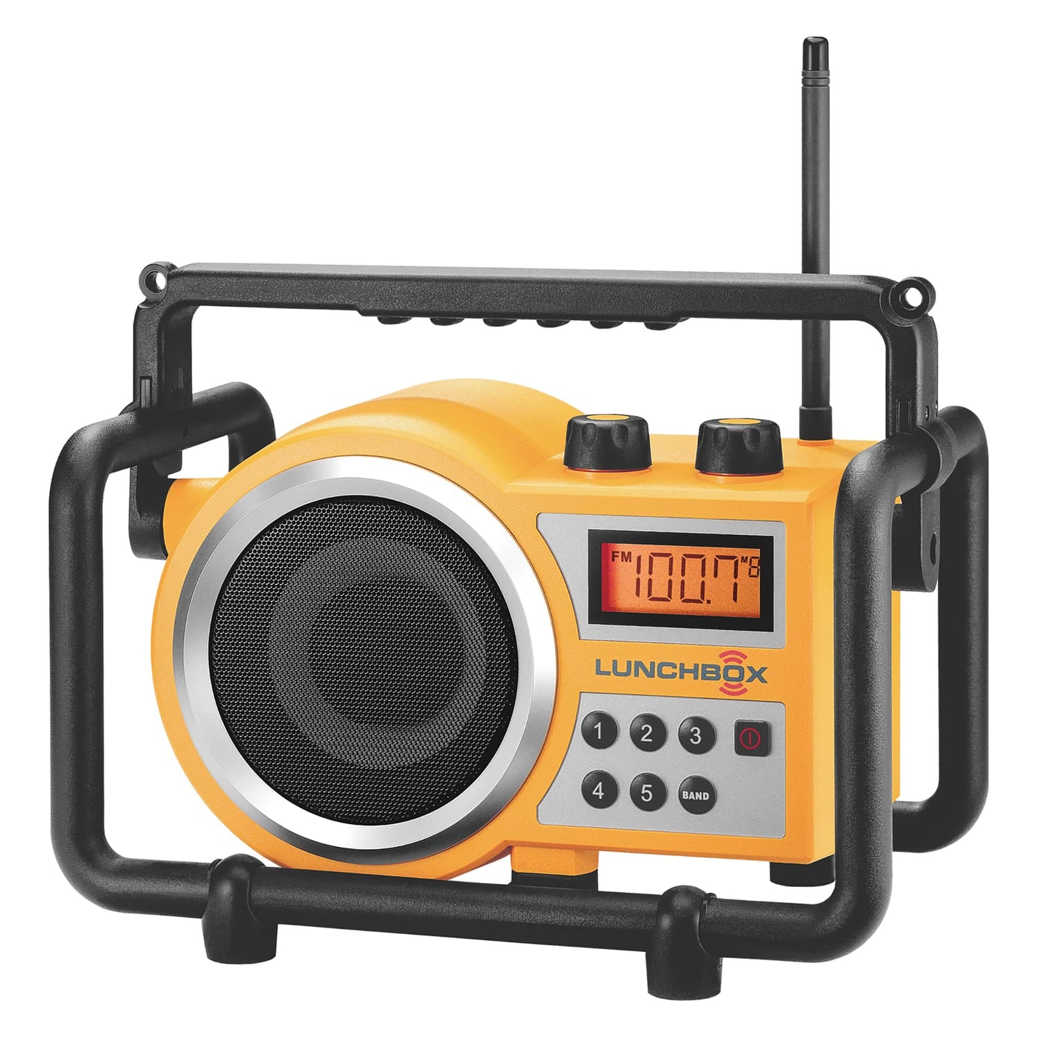 Sangean LUNCHBOX Portable FM/AM Ultra-Rugged Utility Worksite Digital Radio, Yellow