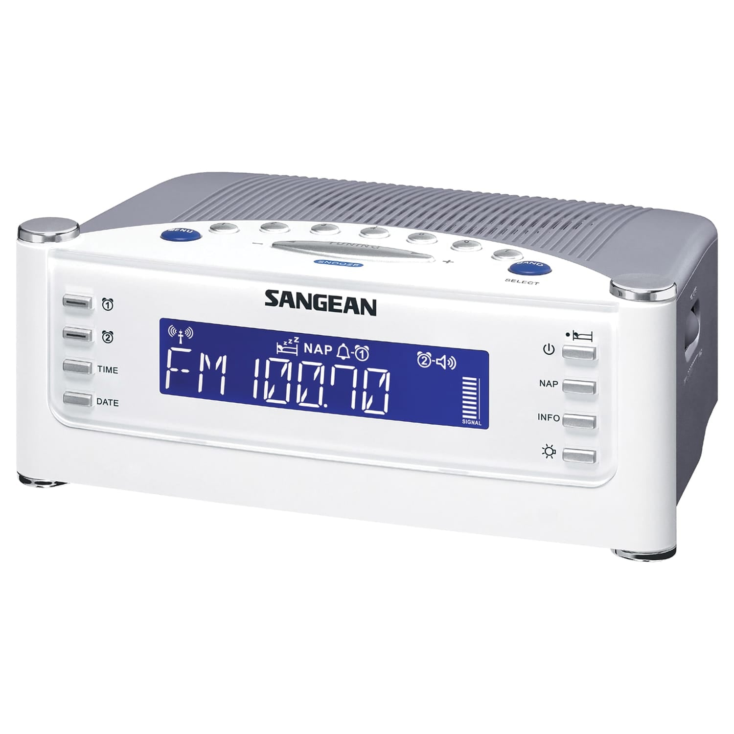 Sangean AM/FM Atomic Clock Radio with LCD Display
