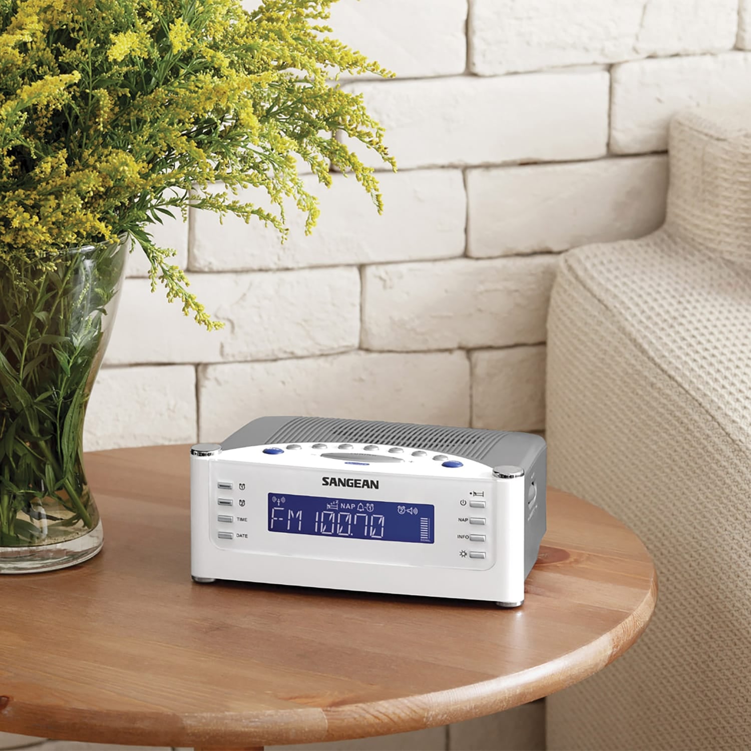 Sangean AM/FM Atomic Clock Radio with LCD Display