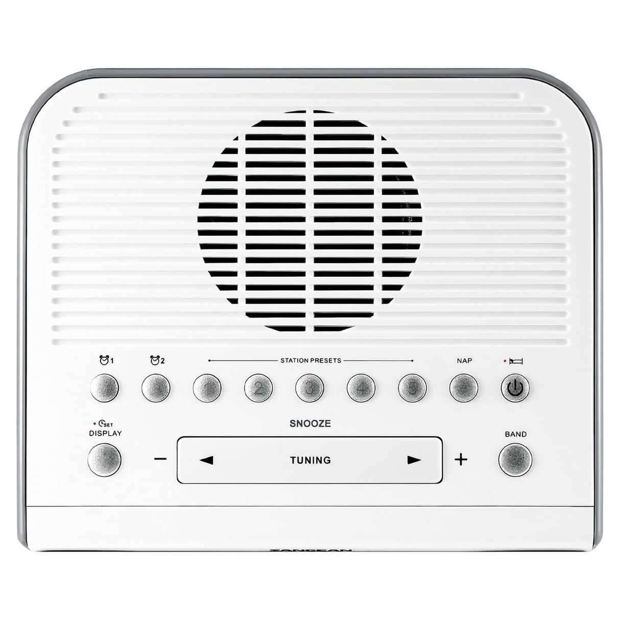 Sangean Digital AM/FM Alarm Clock Radio, White