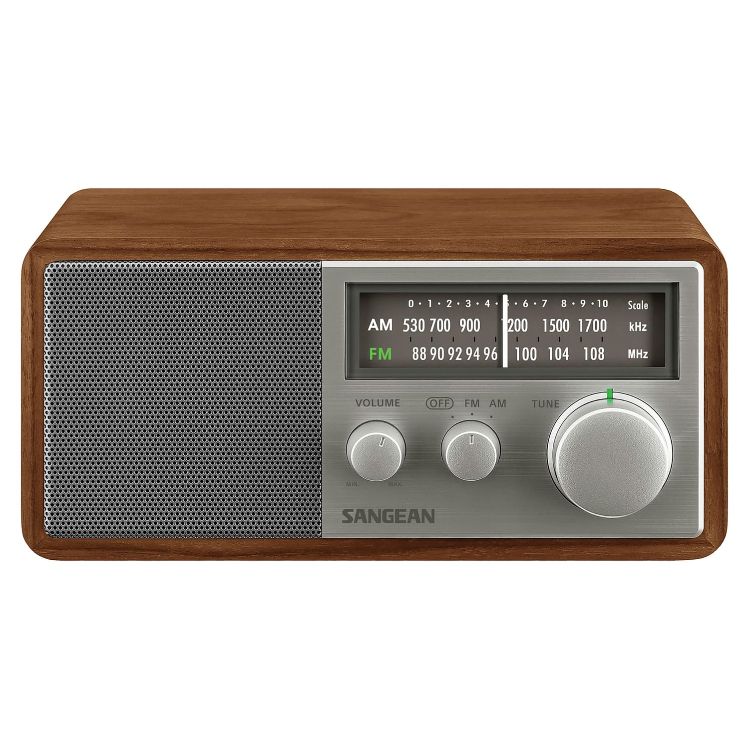 Sangean SG-116 Tabletop Retro Wooden Cabinet AM/FM Analog Radio Receiver