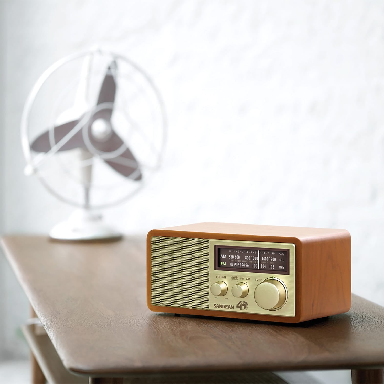 Sangean WR-11SE 40th Anniversary Edition Hi-Fi Tabletop Retro Wooden Cabinet AM/FM Analog Radio Receiver