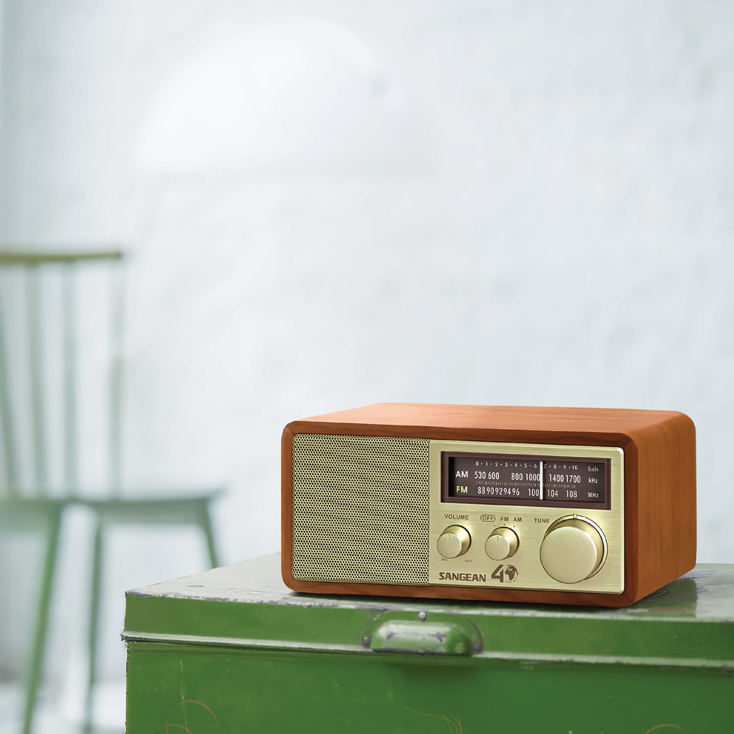 Sangean WR-11SE 40th Anniversary Edition Hi-Fi Tabletop Retro Wooden Cabinet AM/FM Analog Radio Receiver