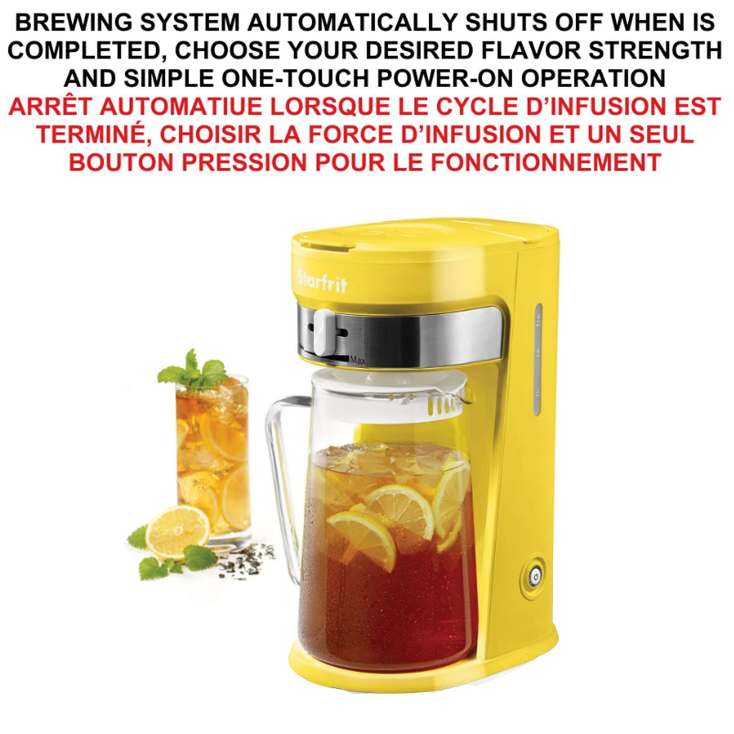 Starfrit Iced Tea Brewer, Yellow