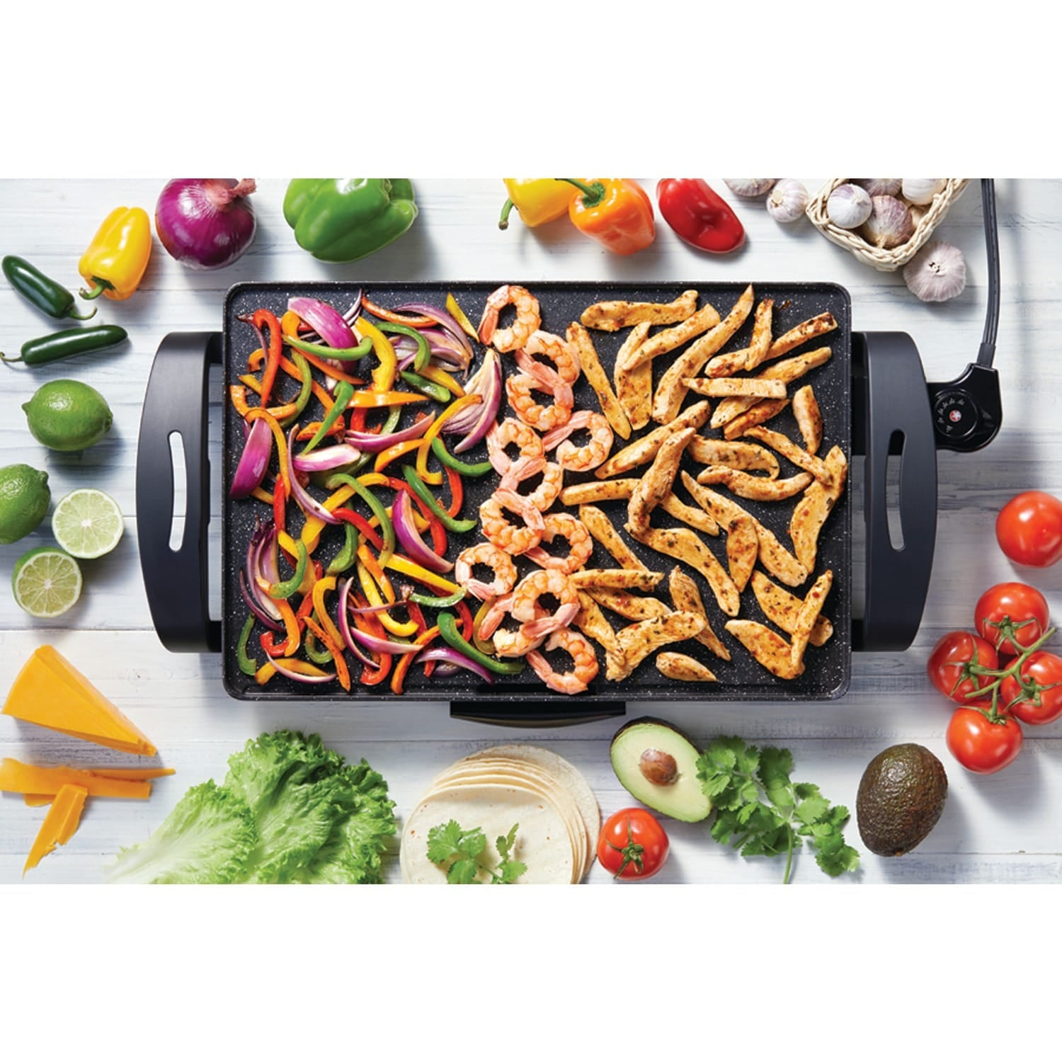 THE ROCK by Starfrit 19-In. x 13"-In. Electric Griddle