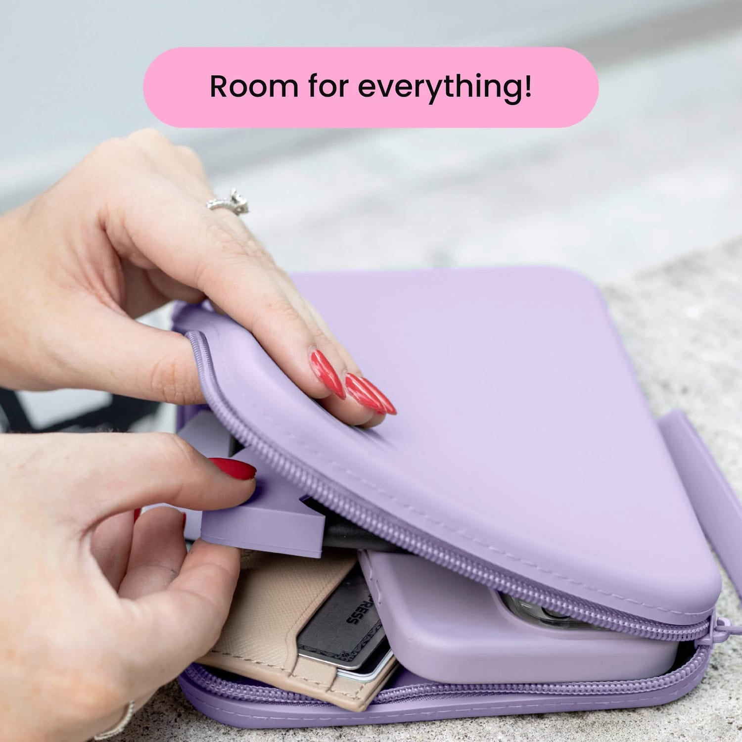 Strapsicle Clutch Sleeve for Select Kindle and Kobo E-Readers, Lilac
