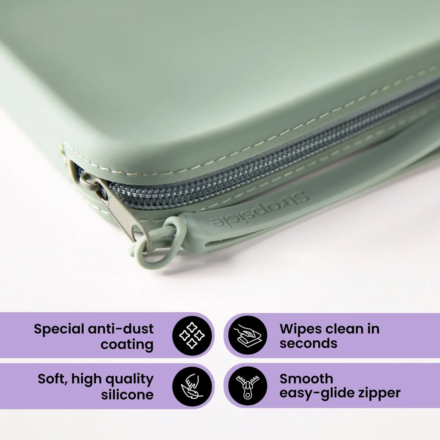 Strapsicle Clutch Sleeve for Select Kindle and Kobo E-Readers, Sage Green