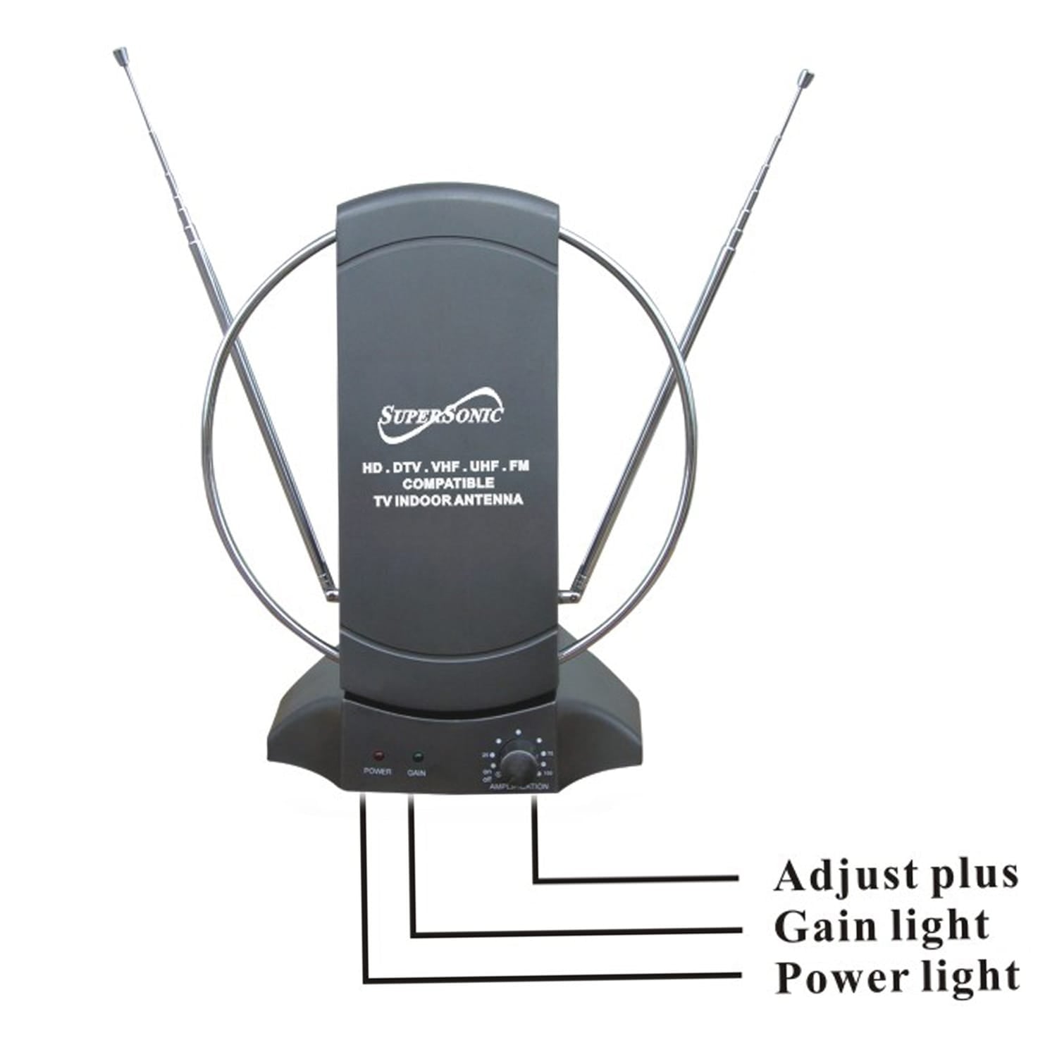 Supersonic HDTV Digital Amplified Indoor Antenna