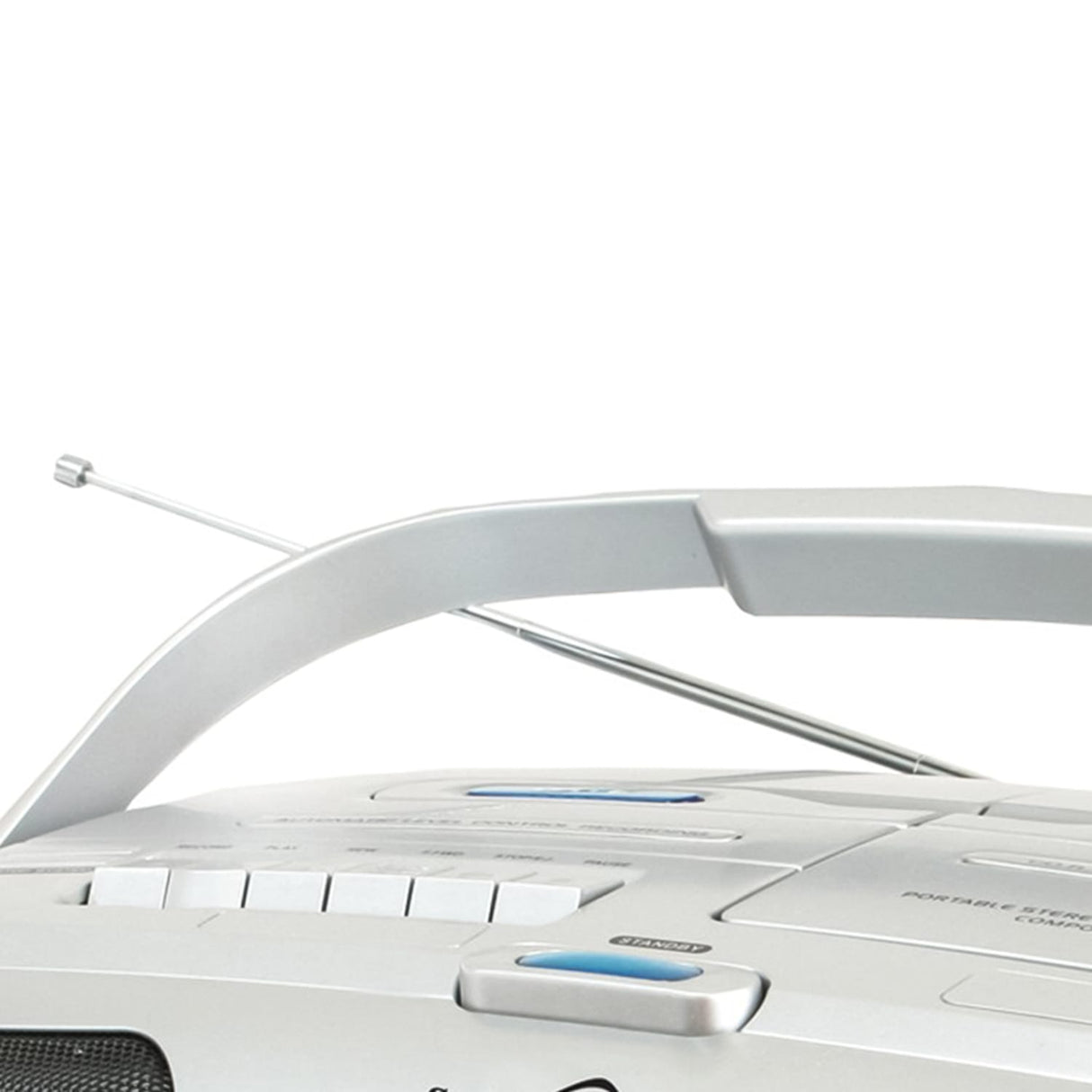 Supersonic Bluetooth CD/Cassette/Radio Portable Audio System, White, SC-729BT