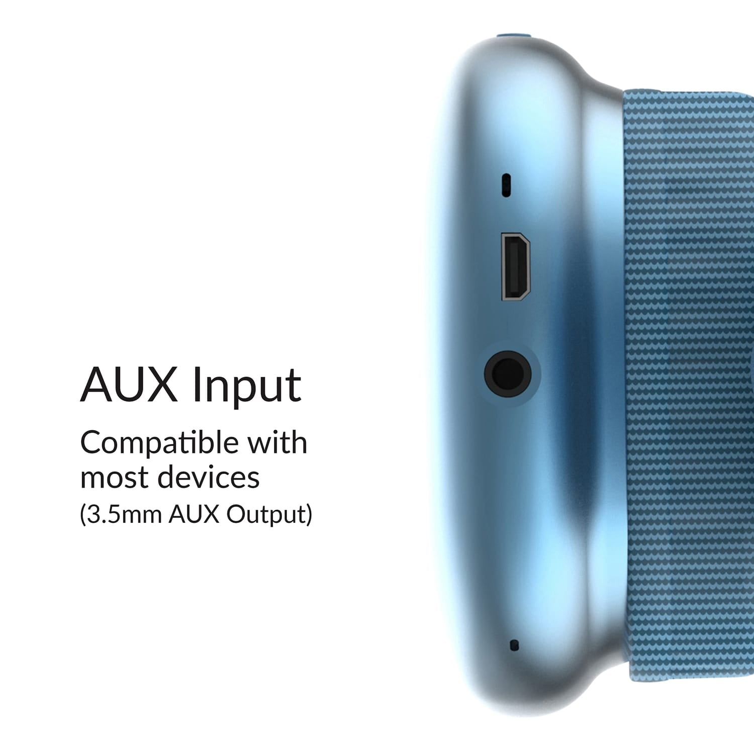 IQ Sound Bluetooth Over-Ear High-Performance Headphones with Mic, FM Radio, and 3.5-mm Aux Input, up to 6 Hours Play Time, IQ-170BT, Blue