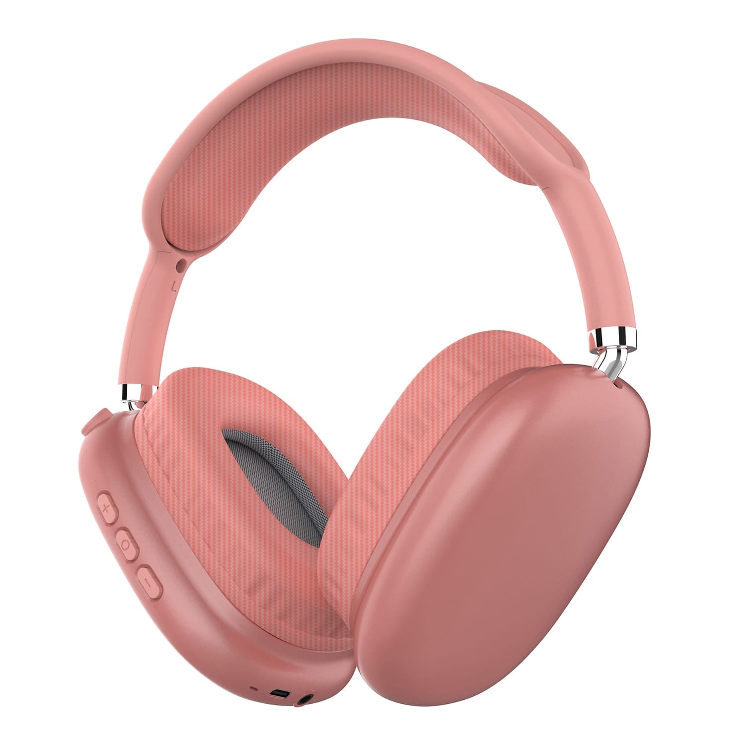 IQ Sound Bluetooth Over-Ear High-Performance Headphones with Mic, FM Radio, and 3.5-mm Aux Input, up to 6 Hours Play Time, IQ-170BT, Rose Gold