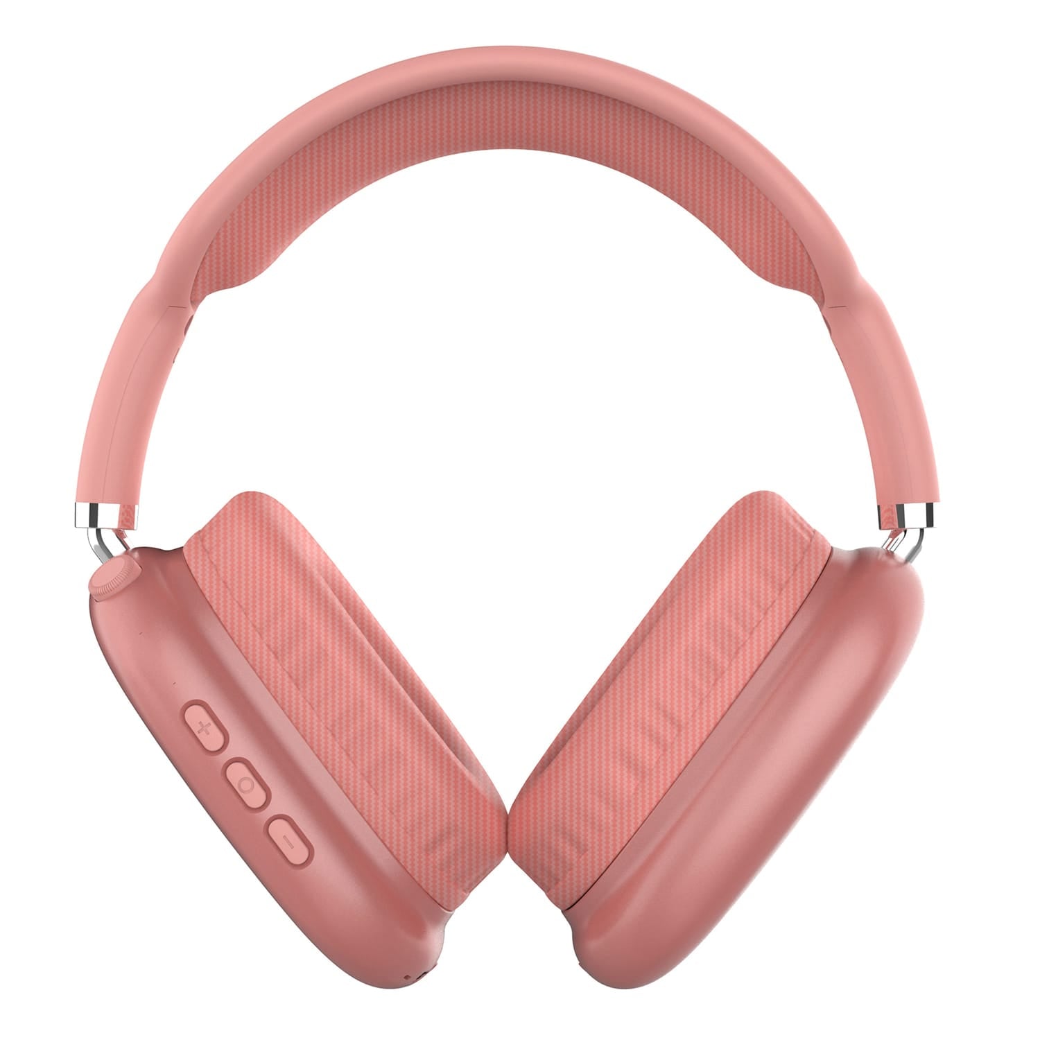 IQ Sound Bluetooth Over-Ear High-Performance Headphones with Mic, FM Radio, and 3.5-mm Aux Input, up to 6 Hours Play Time, IQ-170BT, Rose Gold