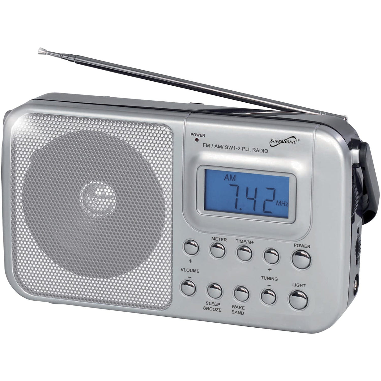 Supersonic Portable 4-Band AM/FM/SW 1–2 Radio, SC-1091