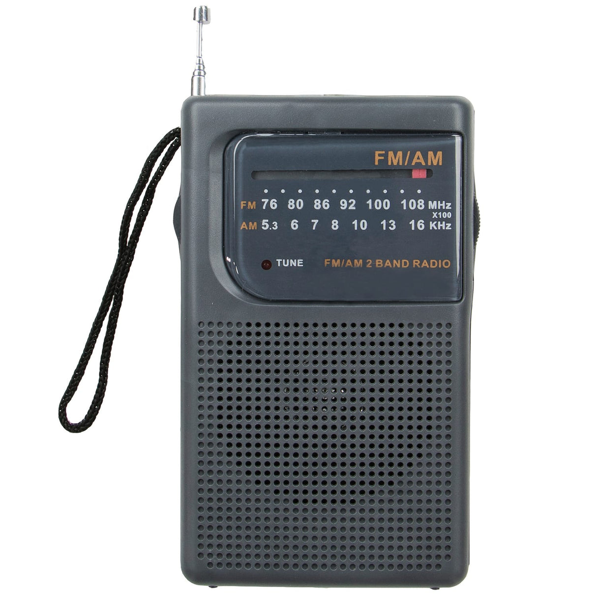 Supersonic Portable AM/FM Band Radio with Wrist Strap, SC-1105