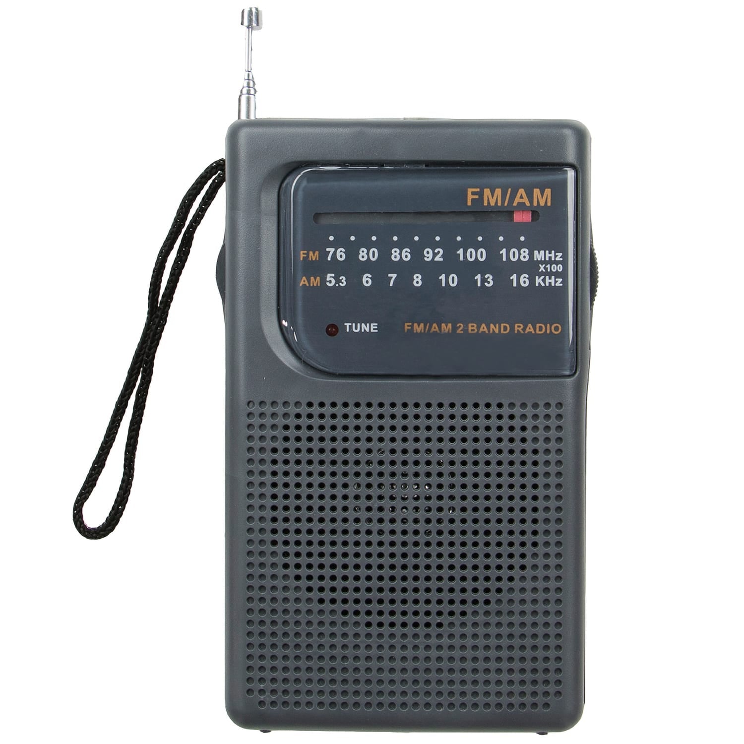 Supersonic Portable AM/FM Band Radio with Wrist Strap, SC-1105