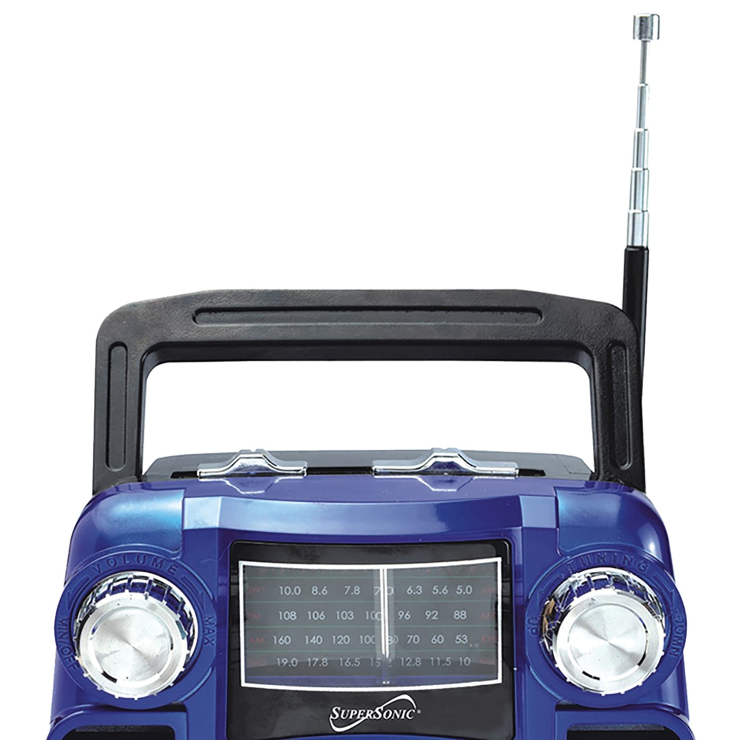 Supersonic Bluetooth 4-Band Radio, Blue
