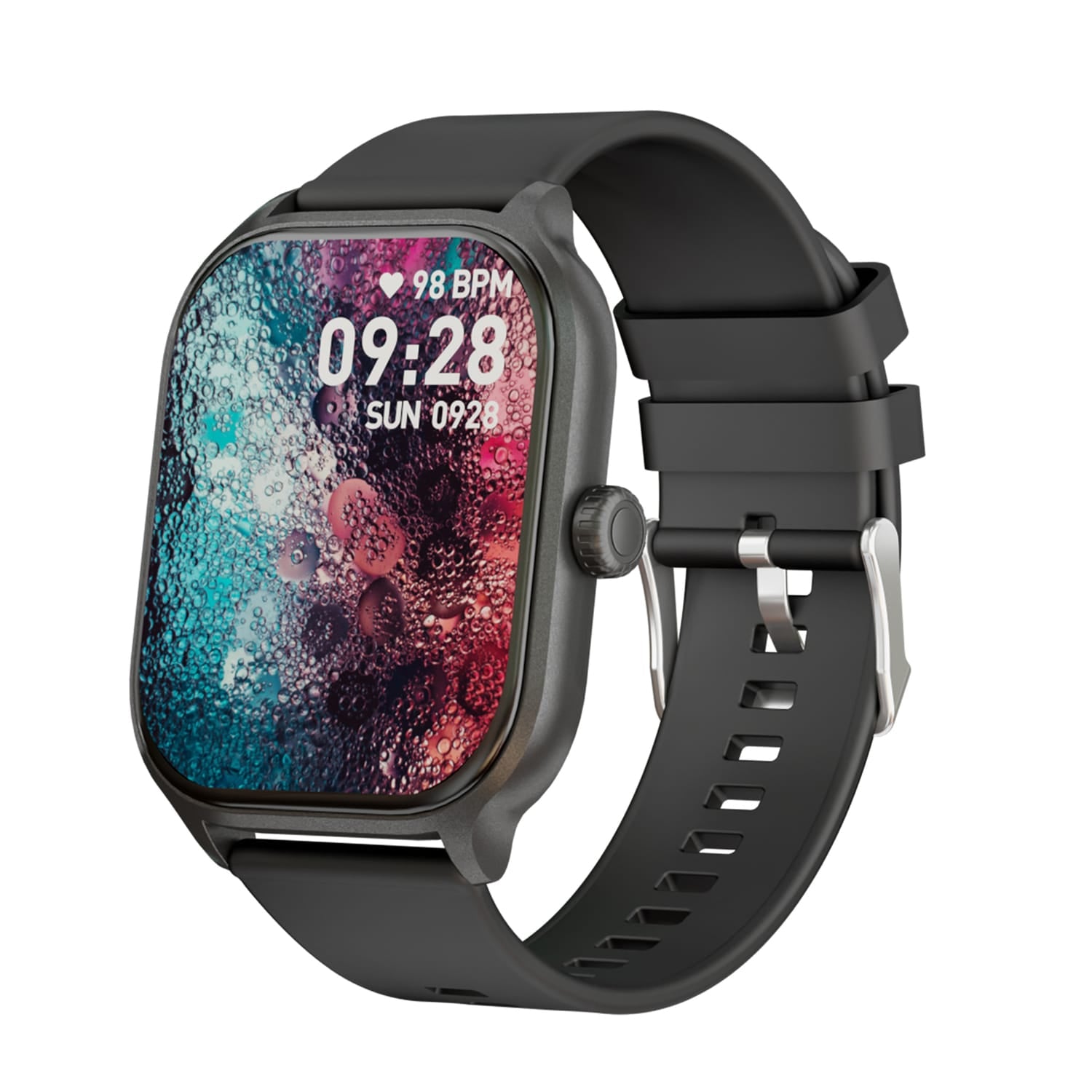 Supersonic Advanced Sports Smart Sportwatch with 2-In. Color Touch Screen, Bluetooth, Heart Rate/Blood Pressure/Blood Oxygen, IP67 Water-Resistant