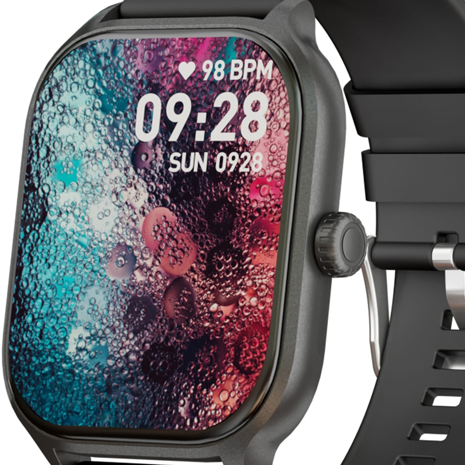 Supersonic Advanced Sports Smart Sportwatch with 2-In. Color Touch Screen, Bluetooth, Heart Rate/Blood Pressure/Blood Oxygen, IP67 Water-Resistant