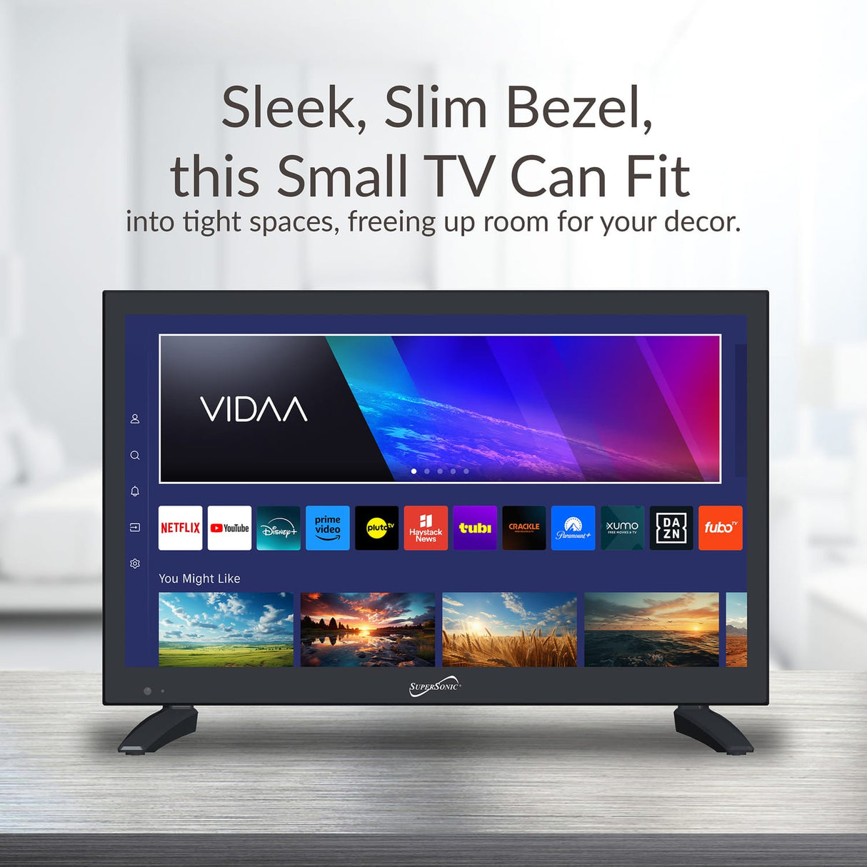 Supersonic 19-In.-Class VIDAA LED Smart TV, AC/DC Compatible