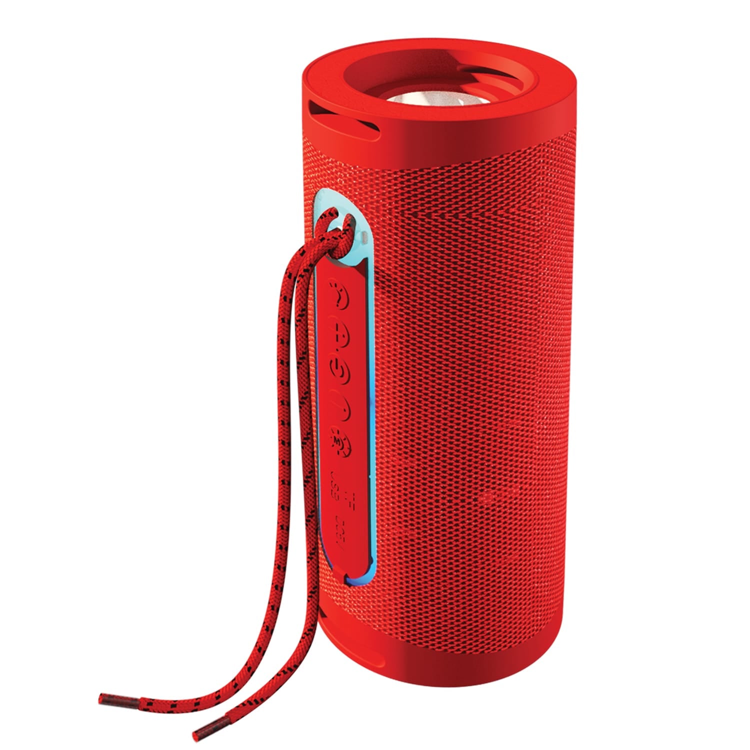 Supersonic Portable Bluetooth Speaker with LED Flashlight and Speakerphone, SC-2340BT, Red