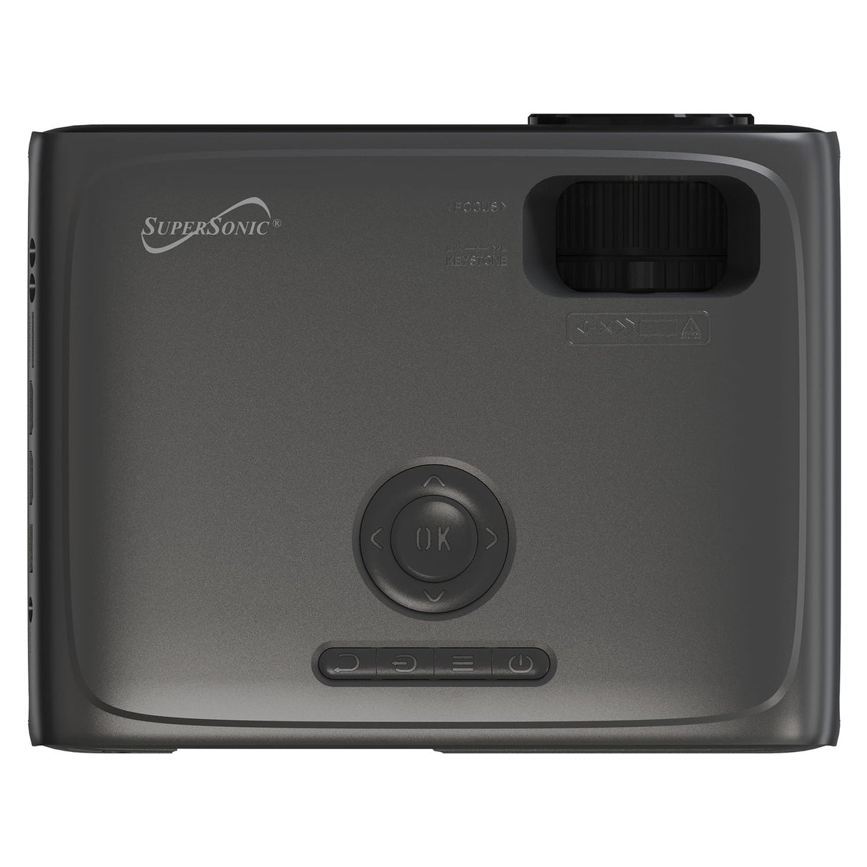 Supersonic 1080p 300-ANSI-Lumen Compact LED Projector with Bluetooth and Remote