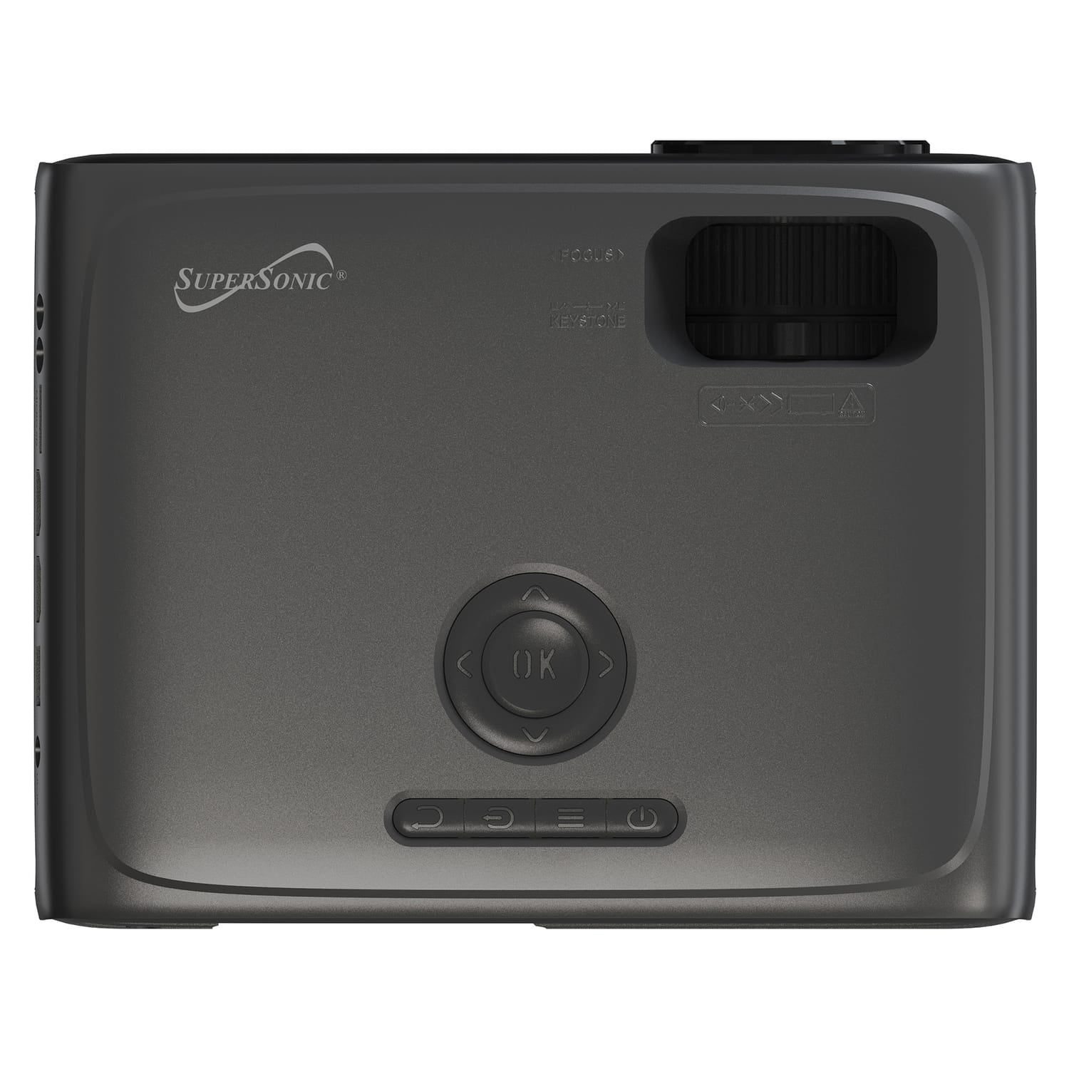 Supersonic 1080p 300-ANSI-Lumen Compact LED Projector with Bluetooth and Remote