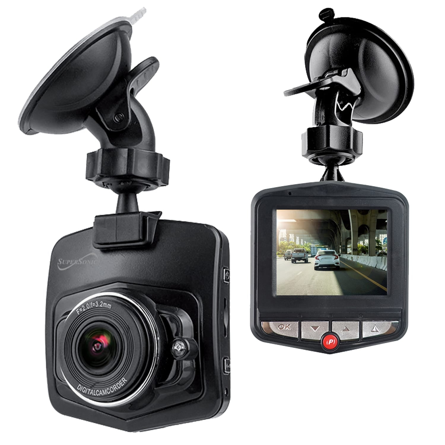 Supersonic RoadEYE 720p HD Dash Cam, SC-570DC