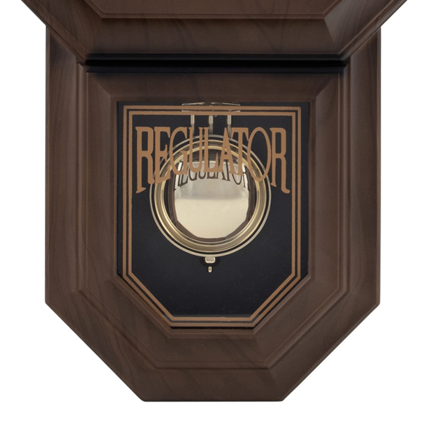 Timekeeper Essex 18.75" Modern Pendulum Wall Clock, Faux Wood
