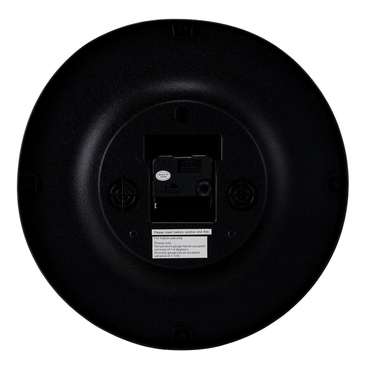Timekeeper 12" Temperature & Humidity Wall Clock