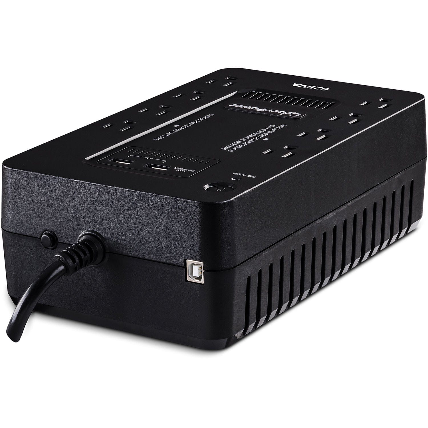 CyberPower 8-Outlet Standby Series 625VA/360W Desktop UPS - New Battery Certified Refurbished