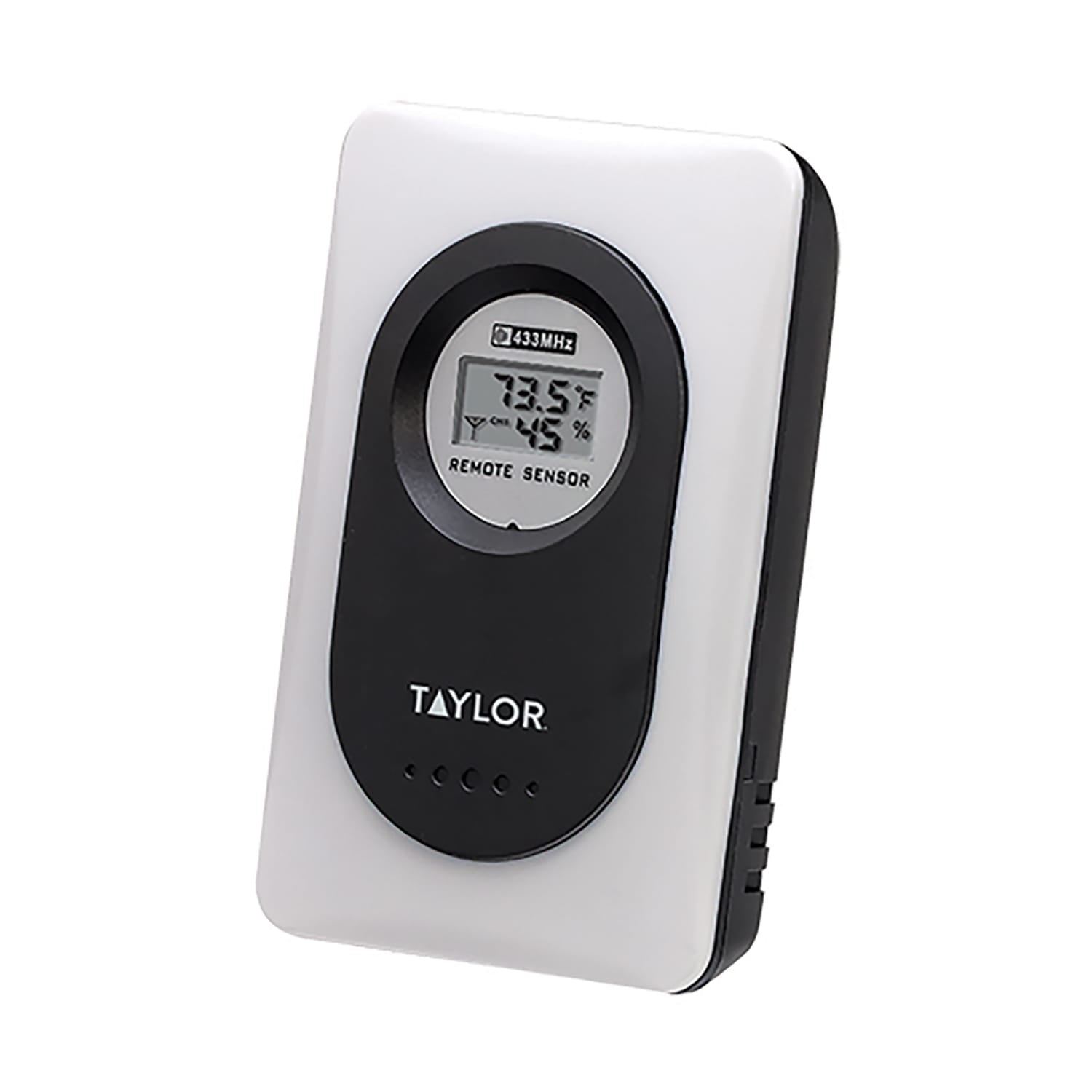 Taylor Precision Products Battery-Powered Wireless 3-Channel Digital Weather Station Thermometer and Clock with Wireless Remote Sensor