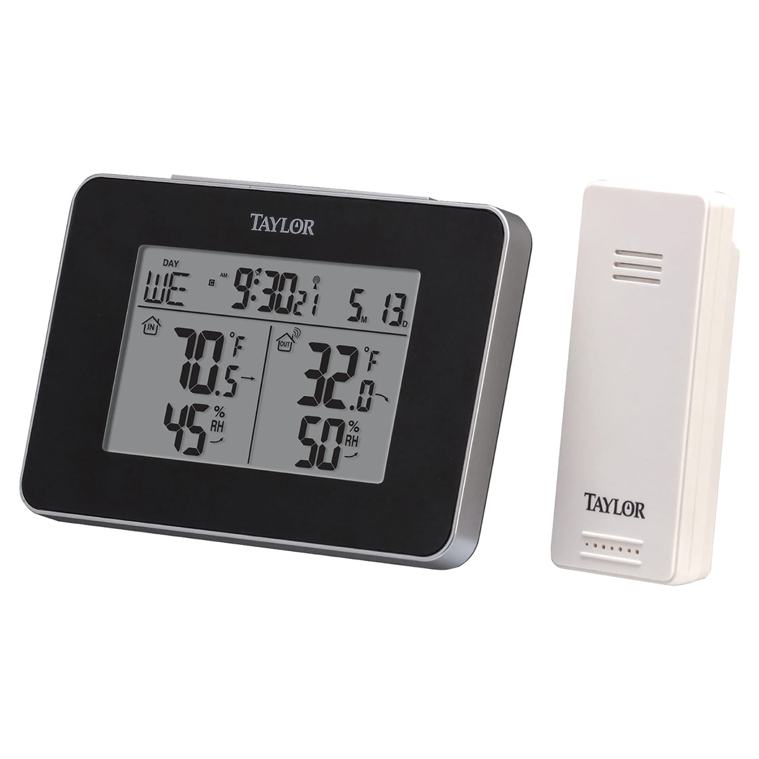 Taylor Precision Products Wireless Indoor & Outdoor Weather Station with Hygrometer