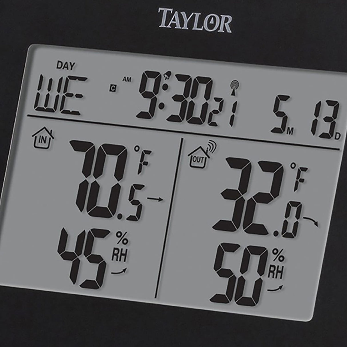 Taylor Precision Products Wireless Indoor & Outdoor Weather Station with Hygrometer