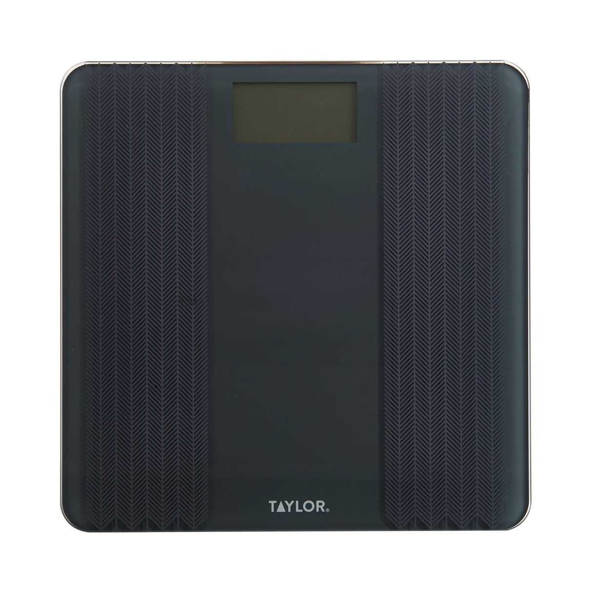 Taylor Precision Products Digital Glass Scale with Textured Herringbone Design, 500-Lb. Capacity