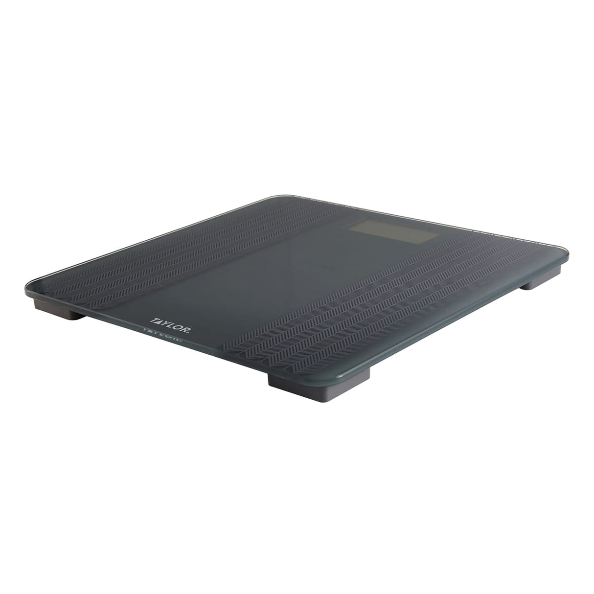 Taylor Precision Products Digital Glass Scale with Textured Herringbone Design, 500-Lb. Capacity