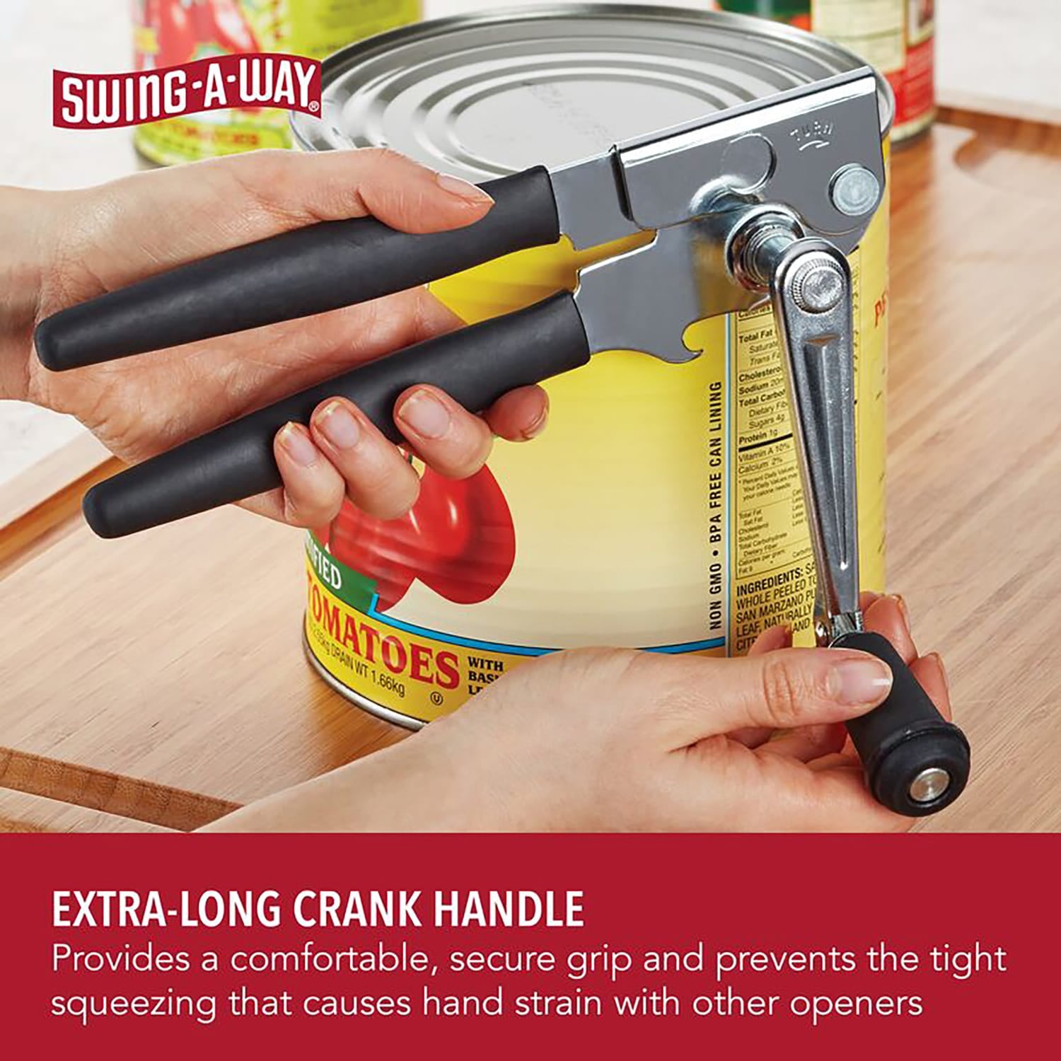 Swing-A-Way Crank Turn-Handle Can Opener